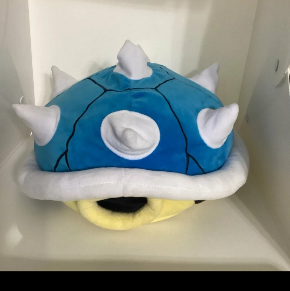 Nintendo Mario Kart Blue Shell Decorative Pillow Plush  pre-owned No Tags